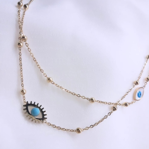 Boho eyes necklace
