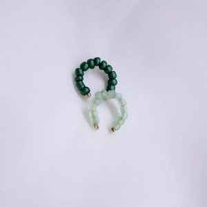 Green ear cuffs set