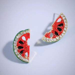 Watermelon stud earrings