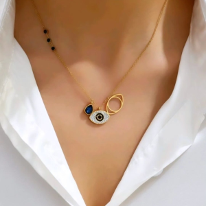 Sparkling mati necklace